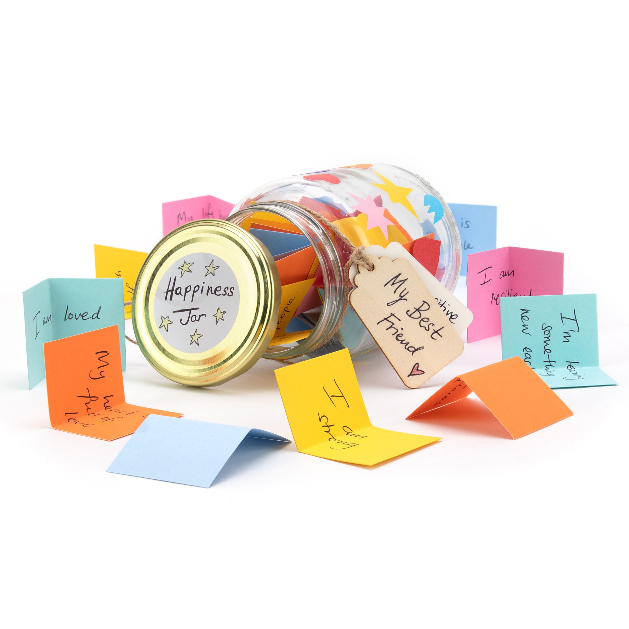 Happiness Jar Kit Create Your Own Mindful Messages for Etsy UK