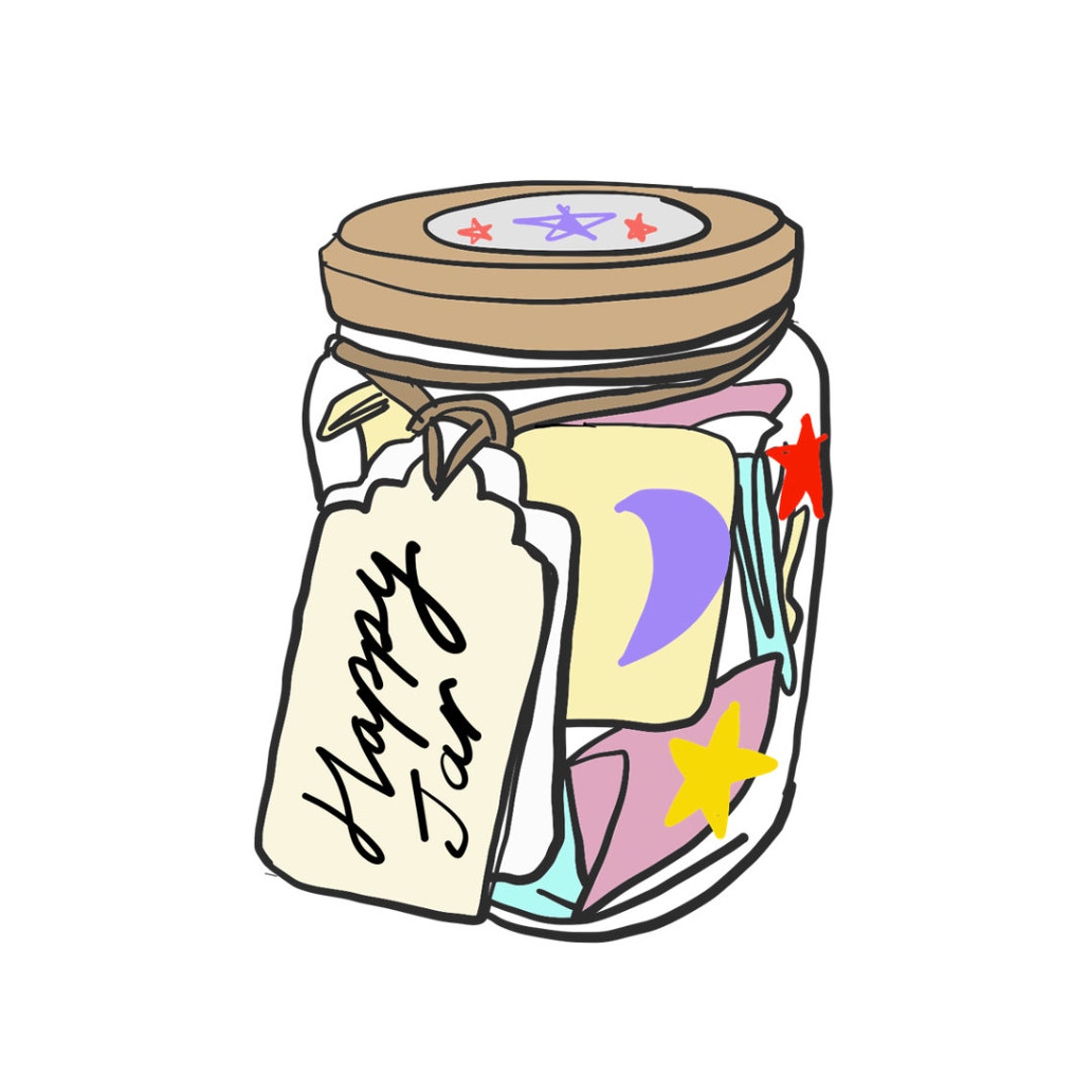 Happiness Jar Kit Create your own Mindful messages to Etsy