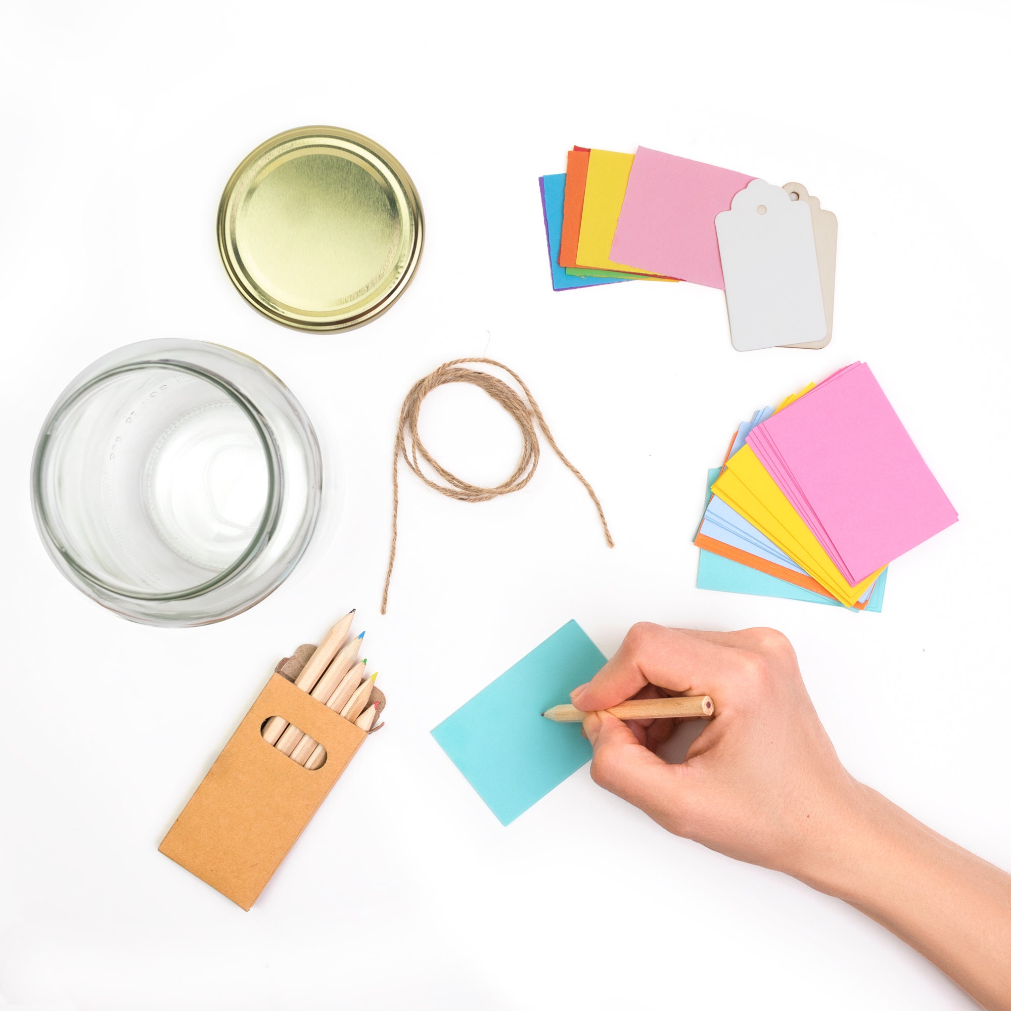 Happiness Jar Kit Create Your Own Mindful Messages for Etsy UK