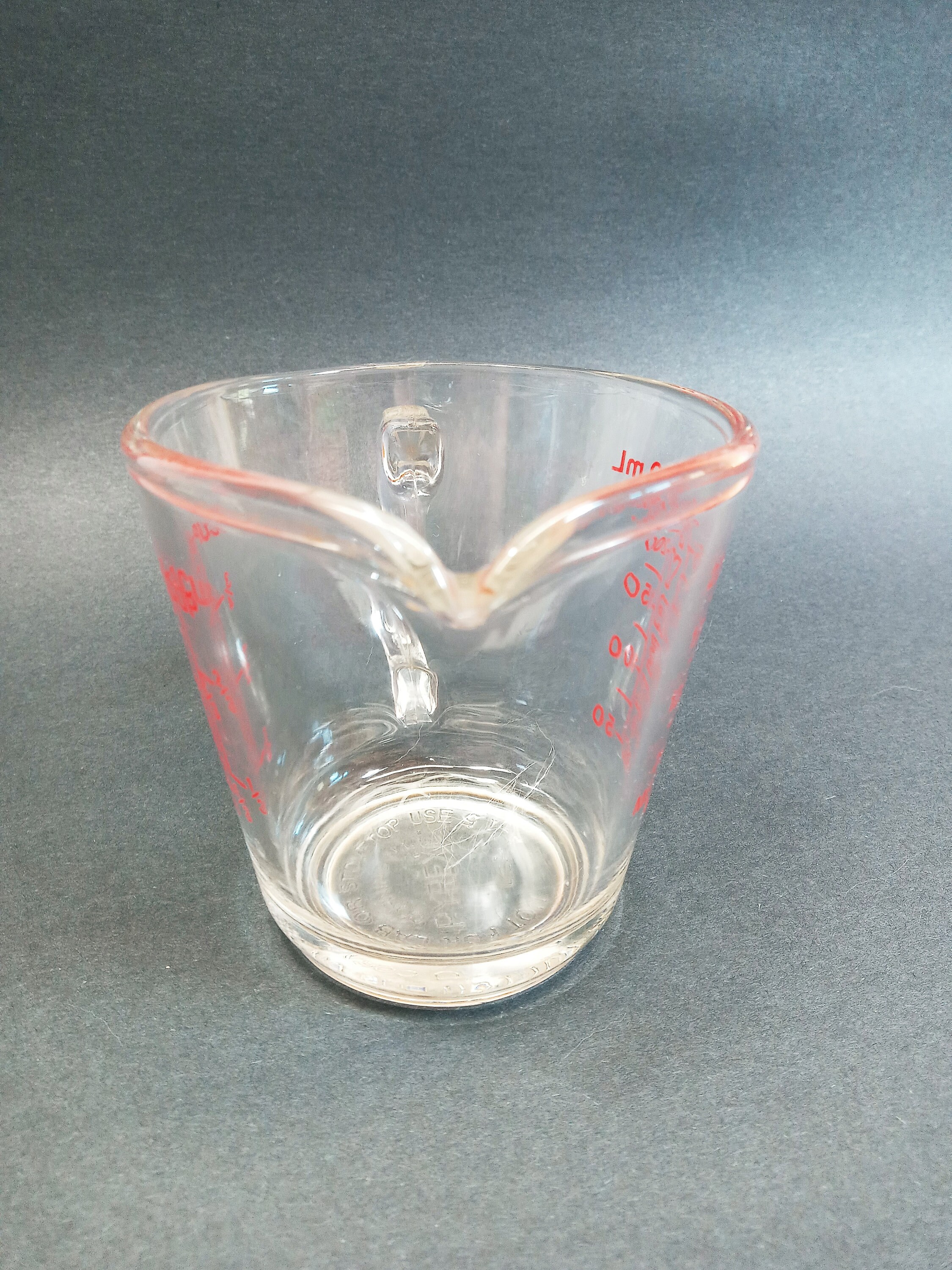 Vintage Pyrex measuring cup 1 cup red letters 508 D Etsy
