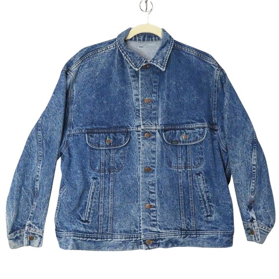 Vintage 80s/90s Lee Easy Rider Denim Jacket XL Acid Wash USA Made Vintage 80s/90s Lee Easy Rider Denim Jacket XL Acid Wash USA Made