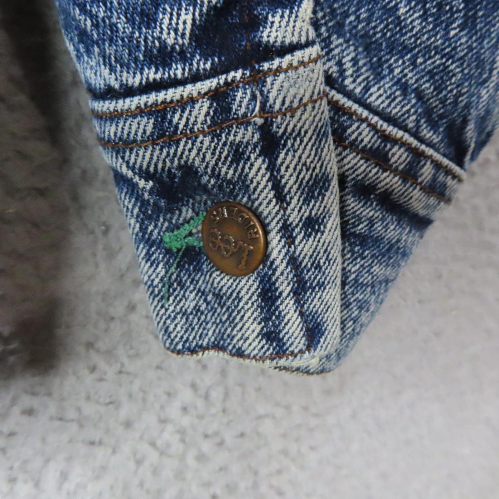 Vintage 80s/90s Lee Easy Rider Denim Jacket XL Acid Wash USA Made