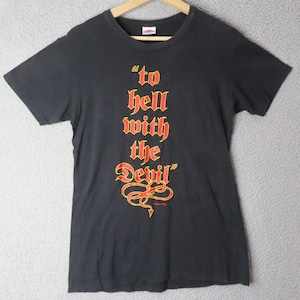 Chemise vintage en métal chrétienne Stryper To Hell With The Devil 777 vintage L