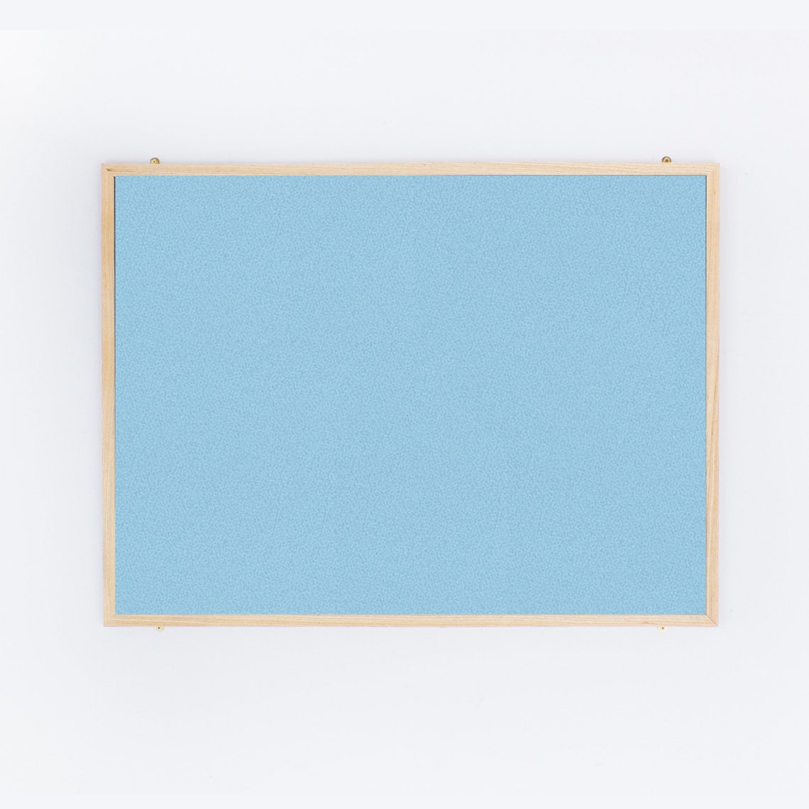 Sky Blue Fabric Covered Notice Board / Pinboard with Ash Wood Etsy