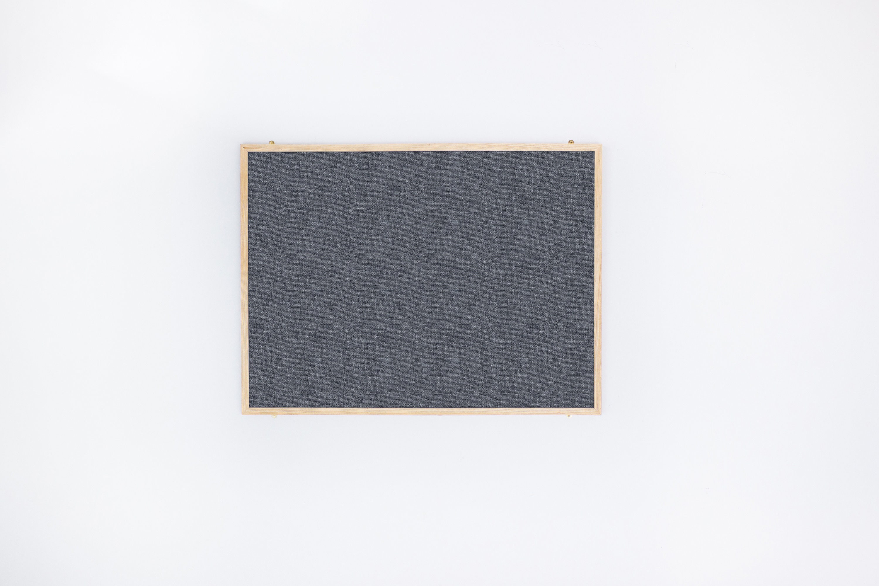 Slate Grey Fabric Covered Notice Board / Pin Board With Solid Etsy
