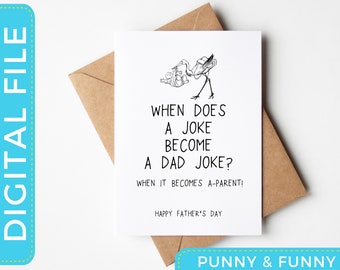 Dad Joke | Fun Dad | Funny Father's Day Printable Card | fathers day card | new father | funny fathers day | dad joke card | new father card