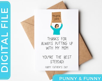 Dad Joke Fun Dad Funny Father's Day Printable Card - Etsy