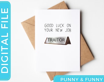 Coworker Leaving Card | farewell card | goodbye card | funny goodbye card | goodbye coworker | i will miss you card,