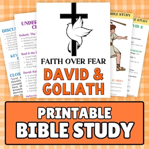 David & Goliath Bible Study: Faith Over Fear Printable (PDF)