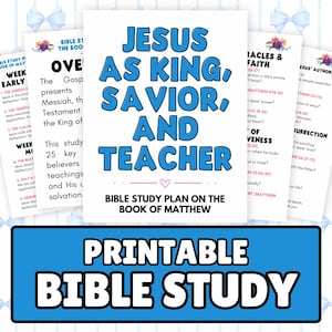 Matthew Bible Study Guide | Christian Devotional (Digital Download)