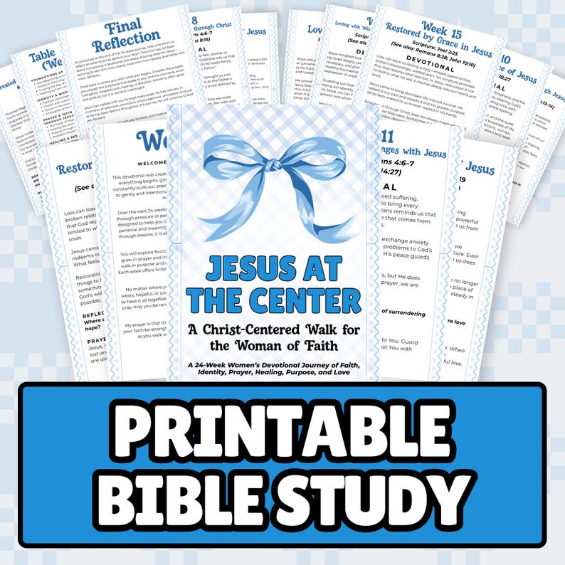Women’s Devotional Printable | Christ Centered Bible Study for Women ...