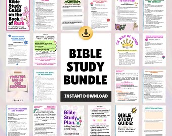 Estudio bíblico del Antiguo Testamento: Rut, Ester, Job, Salmo 23 (PDF imprimible)