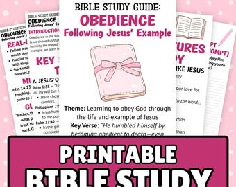 Estudio bíblico sobre la obediencia: Lección devocional cristiana y de escuela dominical (PDF)