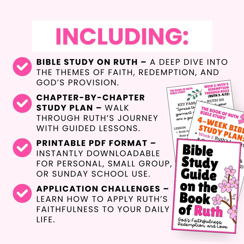 Ruth Bible Study Guide: Women's Christian Devotional (PDF) - Etsy
