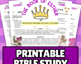 Guía de estudio bíblico de Ester: Currículo de 4 semanas para mujeres cristianas (Descarga digital)