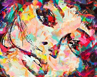 Aangepast pop-artportret, WPAP, aangepast portret, portretillustratie, gepersonaliseerd cadeau, portret van foto