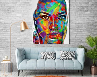 Custom pop art portrait, WPAP, Custom portrait, Portrait illustration, Personalized gift,Portrait From Photo