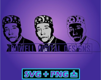 The Honorable Elijah Muhammad - Nation of Islam - Instant Download - SVG - PNG - Print, Cut File, Layered svg for cricut