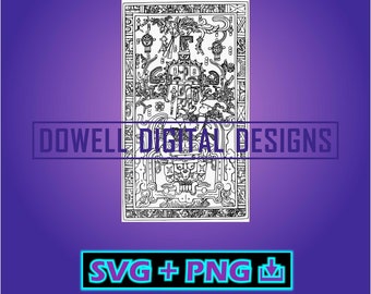 Astronaut - Sofortiger Download - SVG - PNG - Druck, Schnittdatei, svg für Cricut, aztekische Kunst