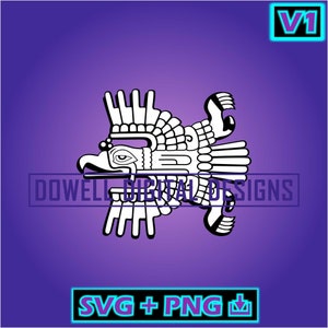 Aztec Eagle - Instant Download - SVG - PNG - Print, Cut File