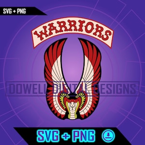 The Warriors - Instant Download - SVG - PNG - Print, Cut File, Layered for cricut