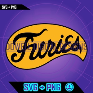 The Baseball Furies Logo - The Warriors - Instant Download - SVG - PNG - Print, Cut File, Layered for cricut