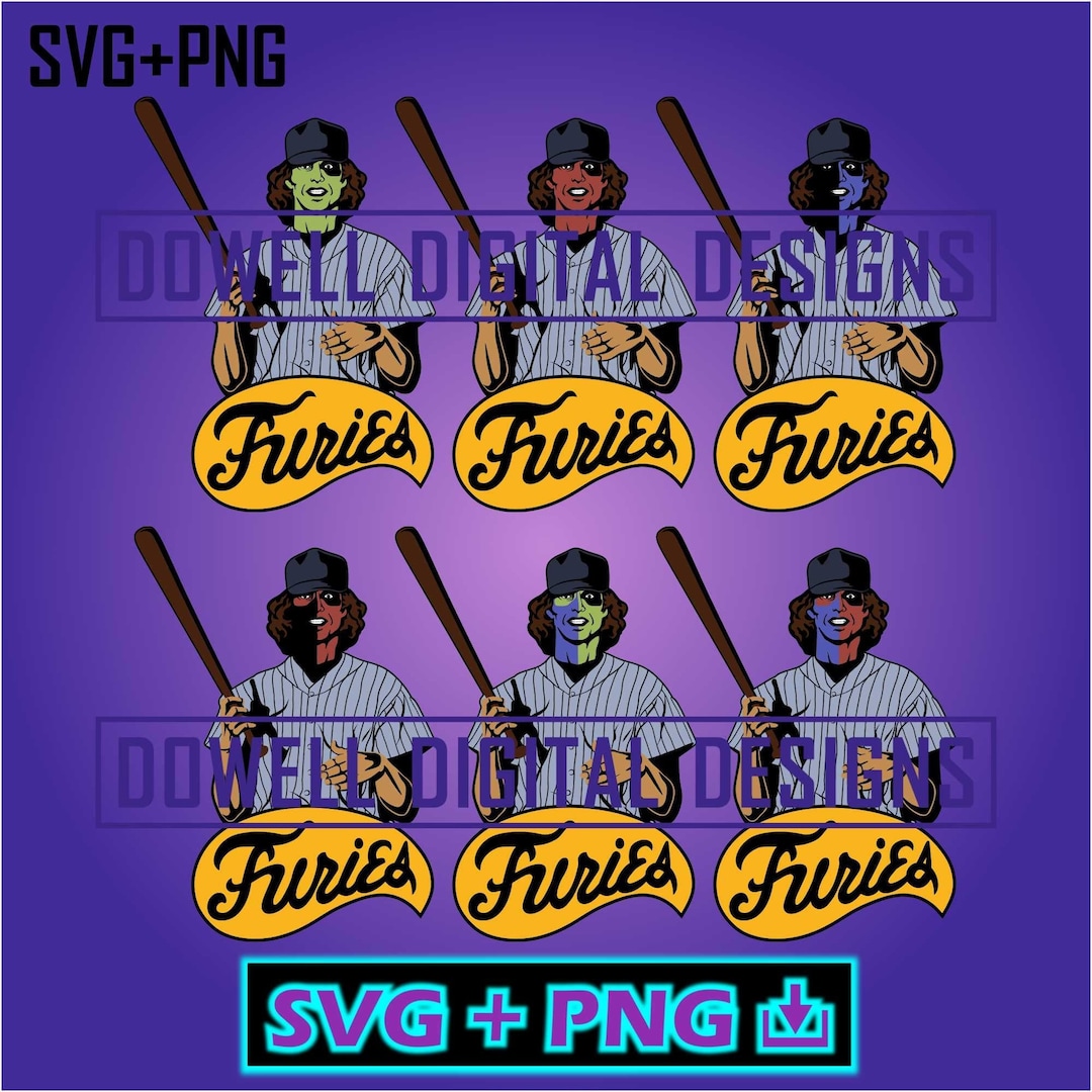 The Baseball Furies the Warriors Instant Download SVG PNG Print, Cut