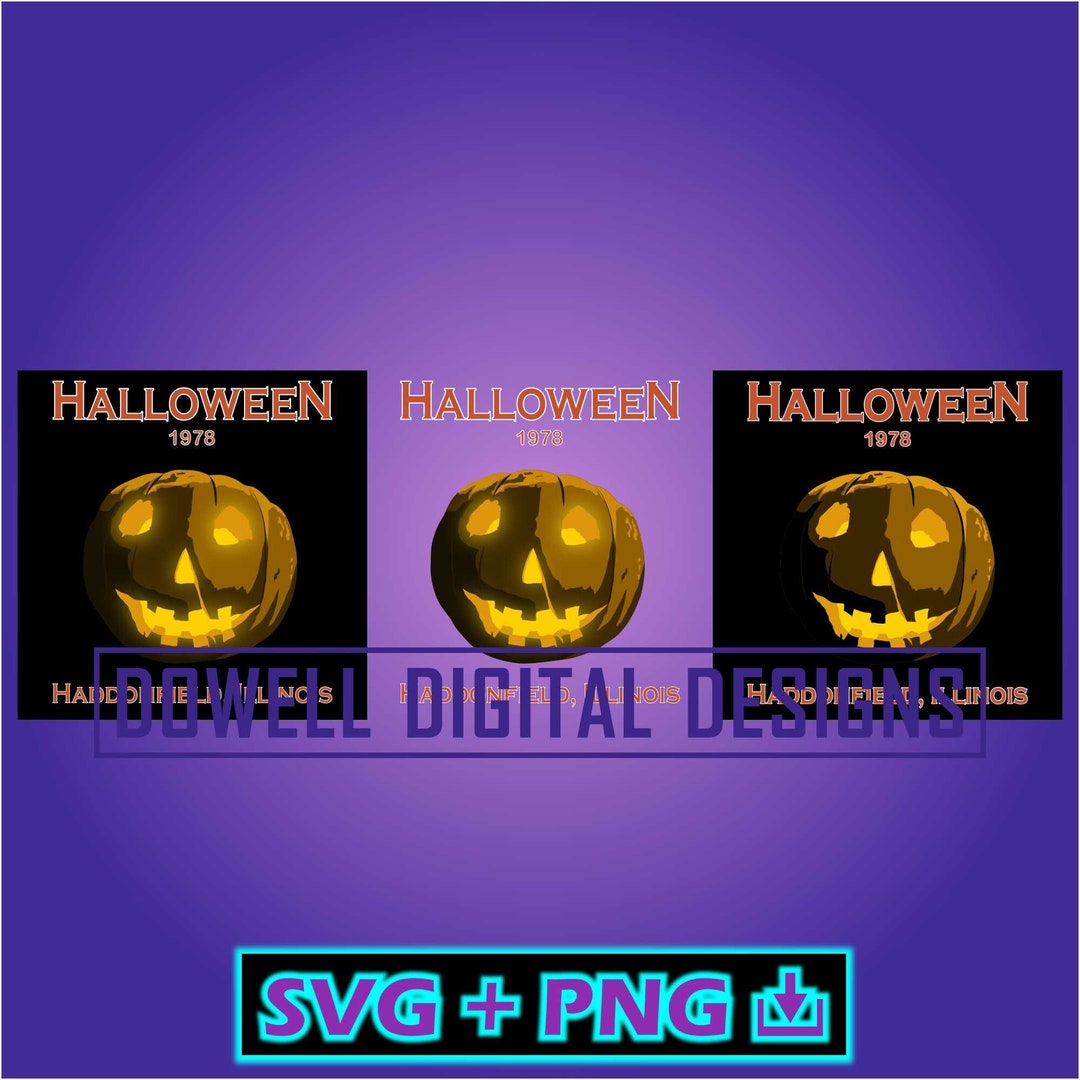 Halloween 1978 Haddonfield Illinois Jack O Lantern Instant Download SVG ...