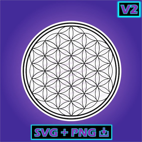Flower of Life Instant Download SVG PNG Cut File - Etsy