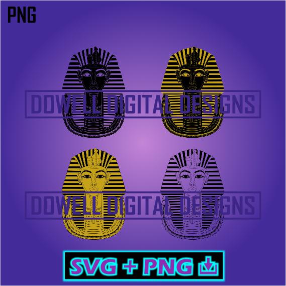 Tutankhamun Mask - Egyptian Pharaoh - Instant Download - SVG - PNG ...