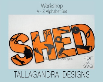 WORKSHOP Alphabet Set / SVG File