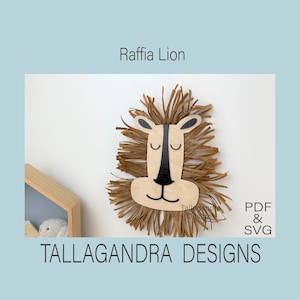 Lion Wall Decor / Laser SVG / Macrame Frame