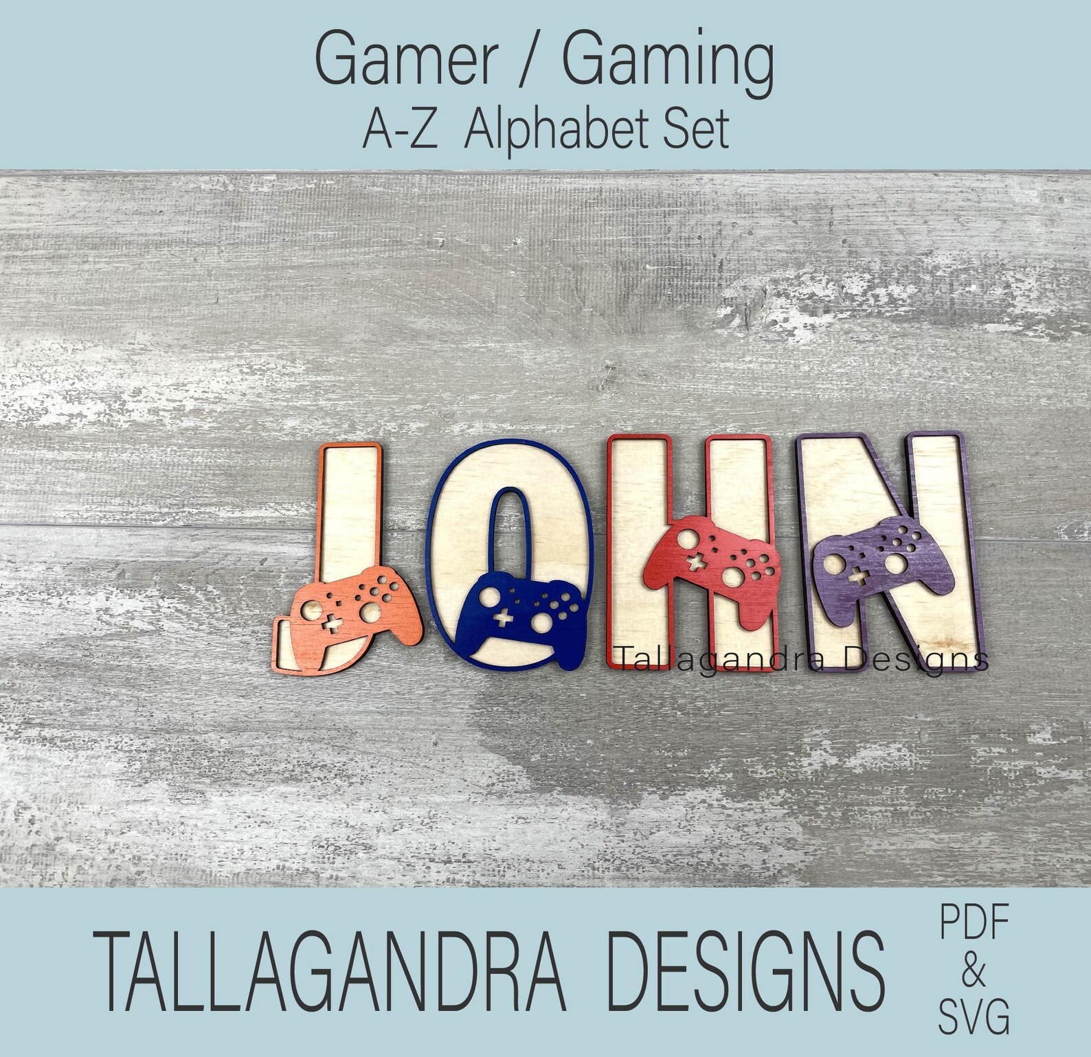 Letter Egaming GAMING LETTERS - A to Z Alphabet Set + Numbers - SVG File - Etsy