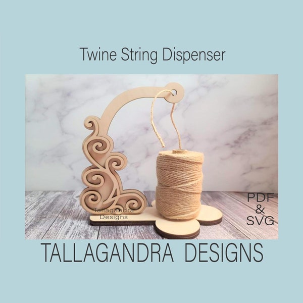 Ribbon/Twine Spool Holder Dispenser - Laser SVG File