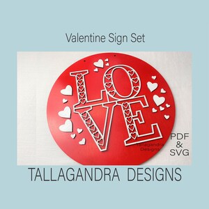 LOVE Valentine&#39;s Day or Wedding Sign - Laser SVG File