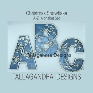 ALFABETO COPO DE NIEVE Conjunto de alfabeto A a Z - Archivo SVG