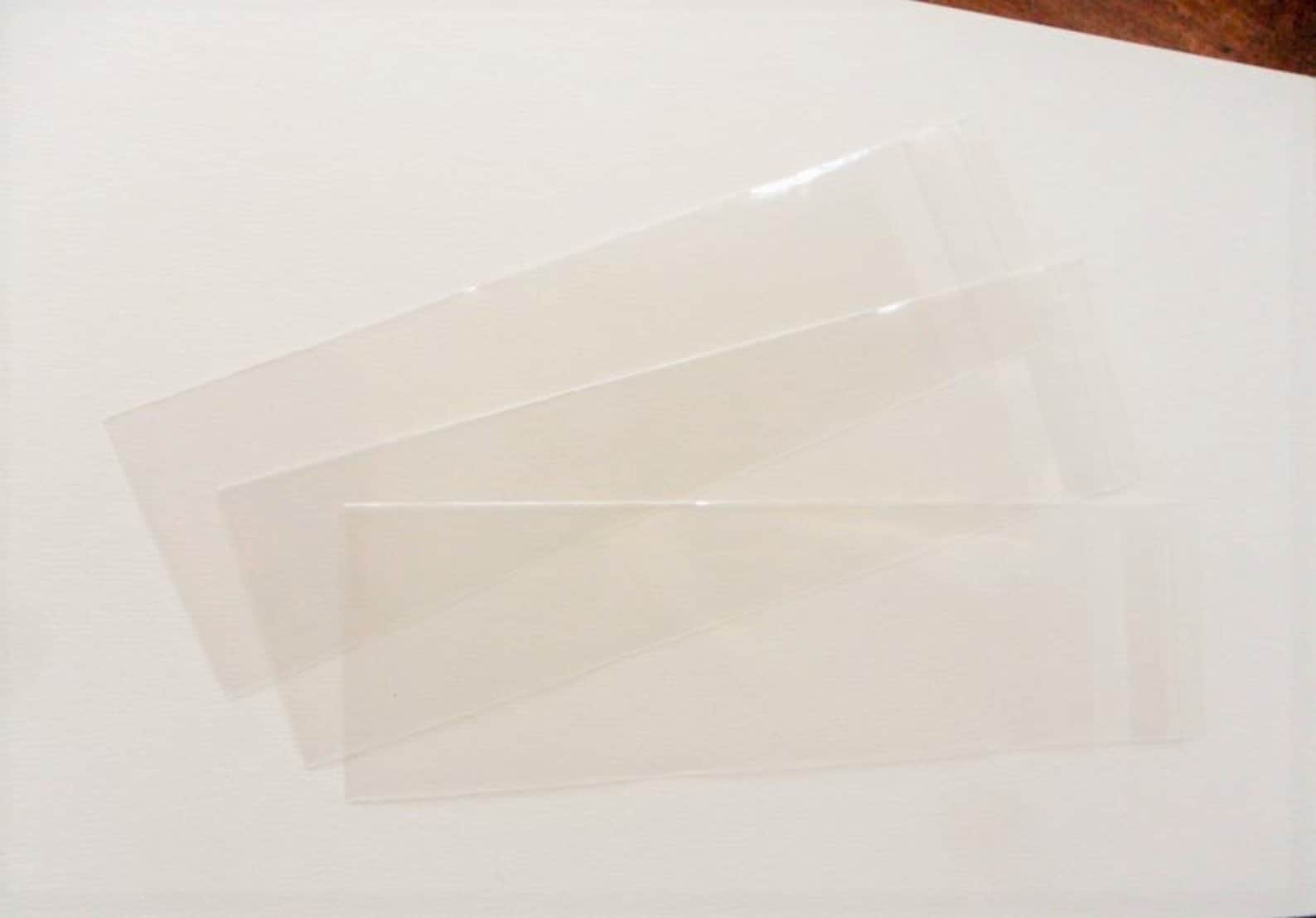 CLEAR CELLOPHANE BAG Bookmark Bag 16cm X 5cm Self Sealing 20pcs Good