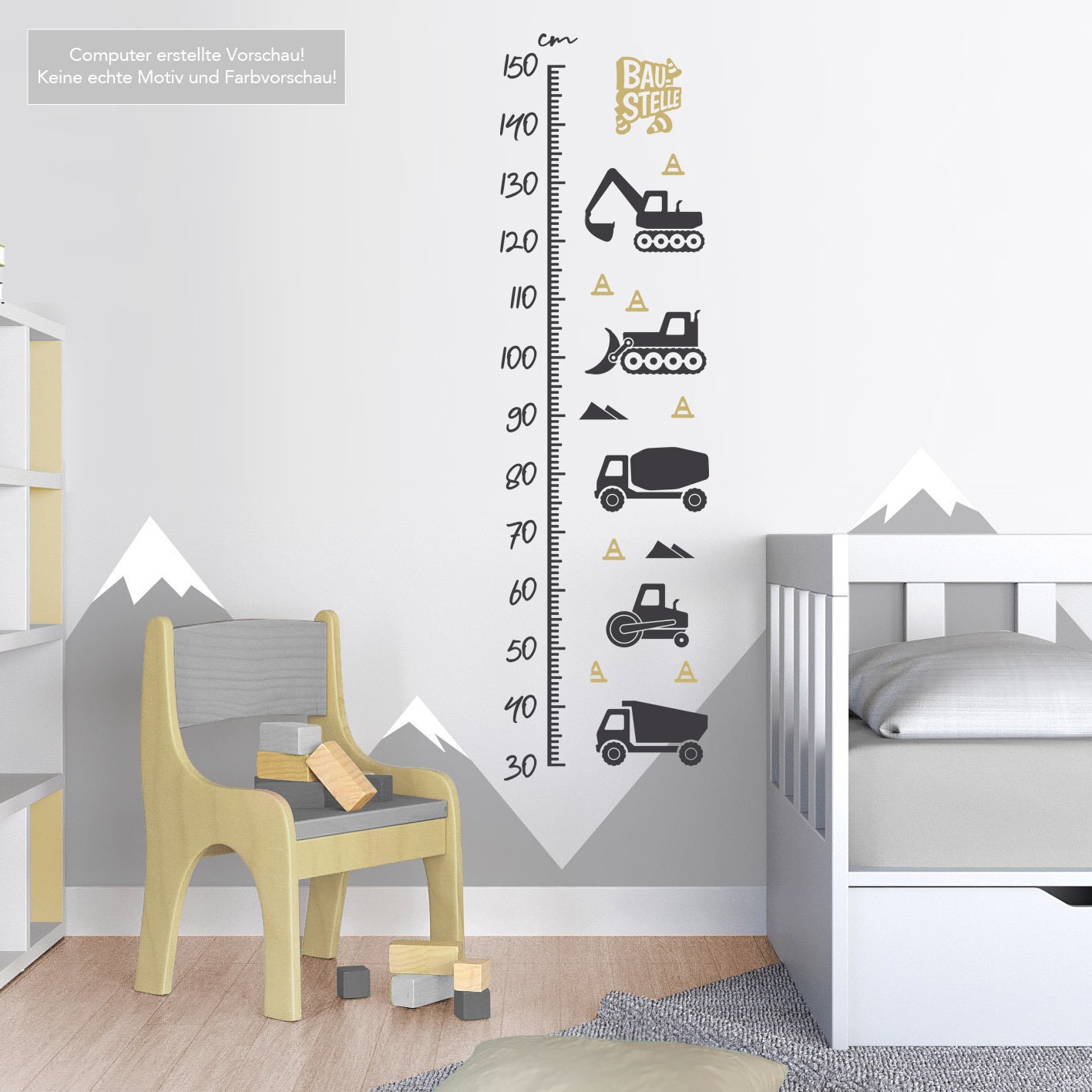 Traktor Bagger Bilder, Kinderzimmer Poster, Jungenzimmer, Deko Jungs –  Designstage