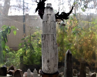 8" Selenite Crystal Tower, Selenite Iceberg Charging Tower, Selenite Healing Crystal, Selenite Skyscraper, Selenite Point, Wand Reiki