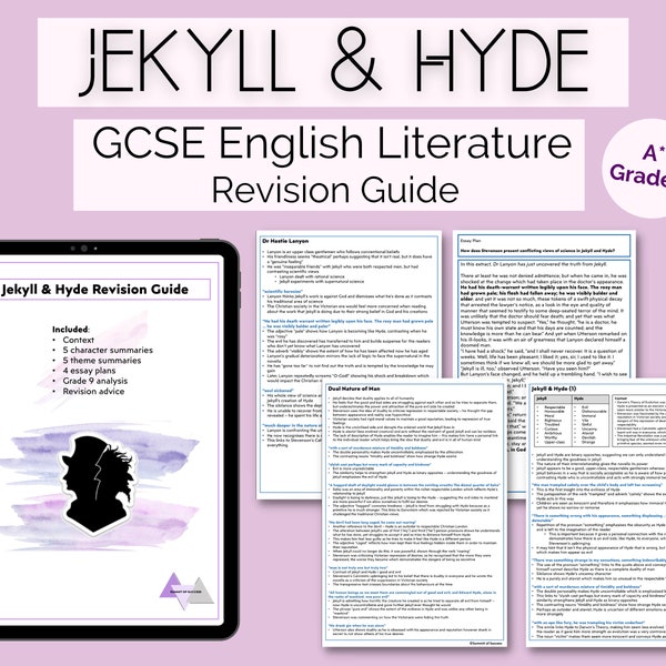 Jekyll and Hyde English Literature GCSE Revision Guide | Study Notes | Grade 9 Analysis | Characters, Themes & Context