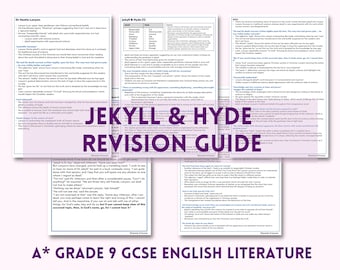 Jekyll and Hyde English Literature GCSE Revision Guide | Study Notes | Grade 9 Analysis | Characters, Themes & Context