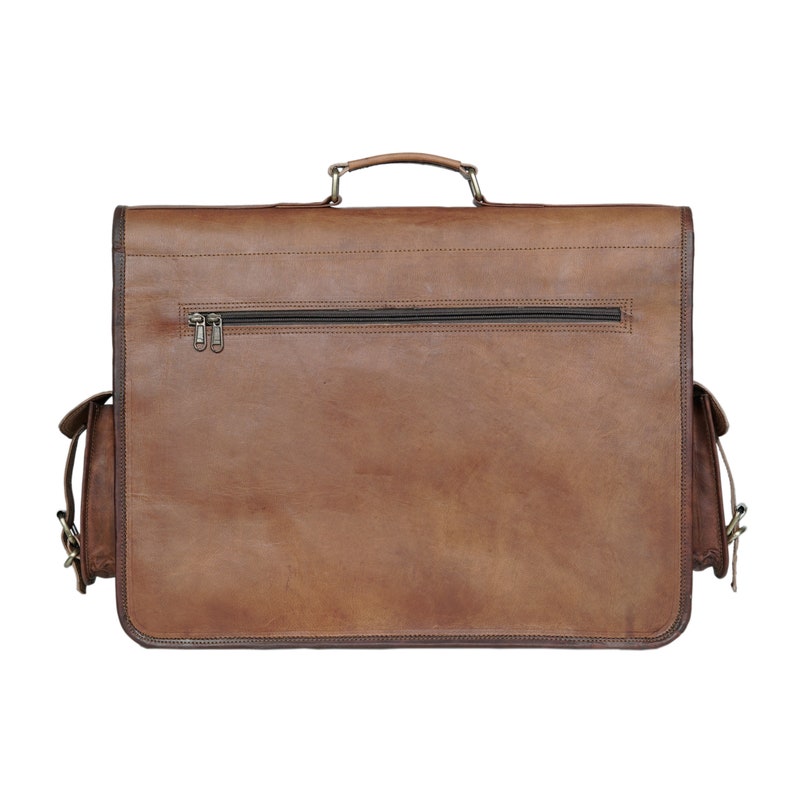 Large Leather Bag, Leather Laptop Bag, Leather Crossbody Satchel, Leather Messenger Bag, Leather Briefcase, Full Grain Leather Shoulder Bag image 5