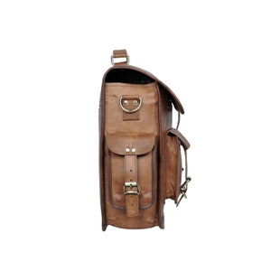 Large Leather Bag, Leather Laptop Bag, Leather Crossbody Satchel, Leather Messenger Bag, Leather Briefcase, Full Grain Leather Shoulder Bag image 6