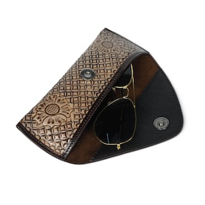 Leather Sunglasses Case of Leather, Spectacle Leather Case | Glasses Case Leather
