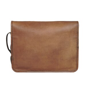 Personalized Leather Crossbody Messenger Bag, Leather Shoulder Bag, Leather Bag For Women Men, Monogram Crossbody Bag image 7