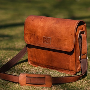 Sac bandoulière en cuir personnalisé, sac à bandoulière en cuir, sac en cuir pour femmes hommes, sac à bandoulière monogramme