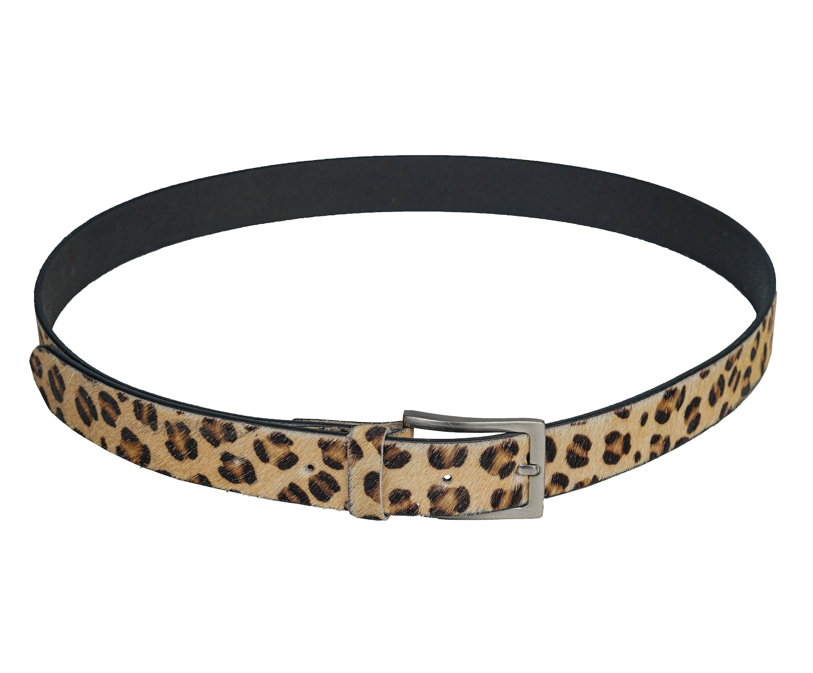 Leather Leopard Print Belt Leather Belt For Women Ladies Etsy
