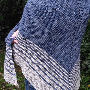 Outlander Schal,Outlander Claire stricken warmer Wrap, Dreieck Grau Blau Schulter Wrap,Outlander Kostüm,Outlander Fan Geschenk.