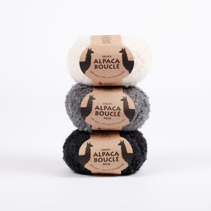 DROPS Yarn Alpaca Boucle Yarn DROPS Alpaca Loop Yarn Soft Alpaca Yarn Alpaca Wool Natural Yarn Knitting thread Worsted Yarn Aran Yarn Wool