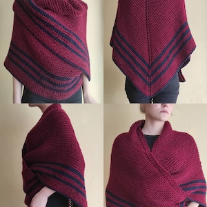 Outlander Claire’s Shawl, Triangle Shoulder Wrap,Neck Warmer, Gift for Mother, Outlander Fan Gift, Outlander Cosplay